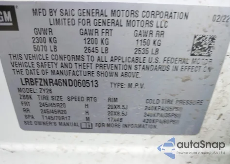 2022 Buick Envision Fwd Essence z USA, uszkodzony, nr VIN LRBFZNR46ND060513